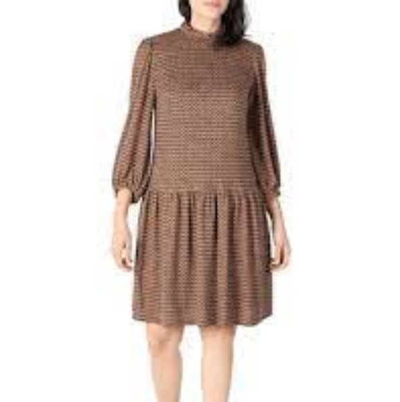 52seven Women's Long-Sleeve Mock Neck Hacci Dress. Size L - Picture 1 of 7